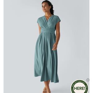 Halara Breezeful™ V Neck Short Tie Back Quick Dry Casual Dress
